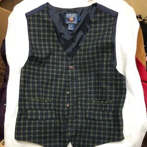 Chaps Ralph Lauren plaid waistcoat